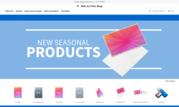 Startseite des Onlineshops