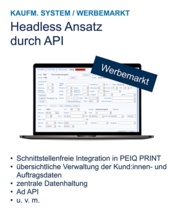 Headless kaufm. System für den Werbemarkt