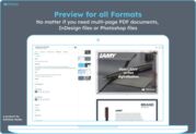 Vorschau für mehrseitige PDFs, InDesign- oder Photoshop-Dateien
