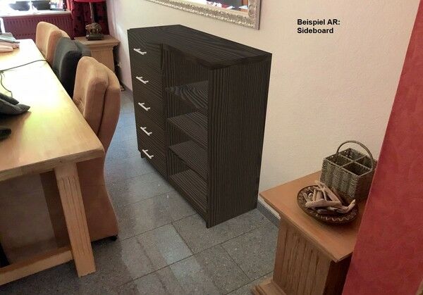 Beispiel AR: Sideboard mit den Lösungen von ACBIS und ObjectCode