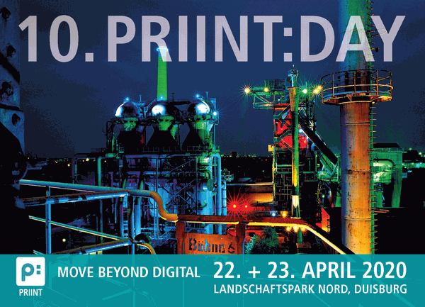 Save-the-date 10. priint day von Werk II