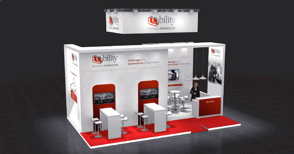 Obility-Messestand auf der drupa 2020