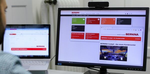 Dynamics 365 und Portal4Industry im BERNINA iPortal Cockpit