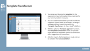 Provision of the templates with the »Template Transformer« from ci-book™
