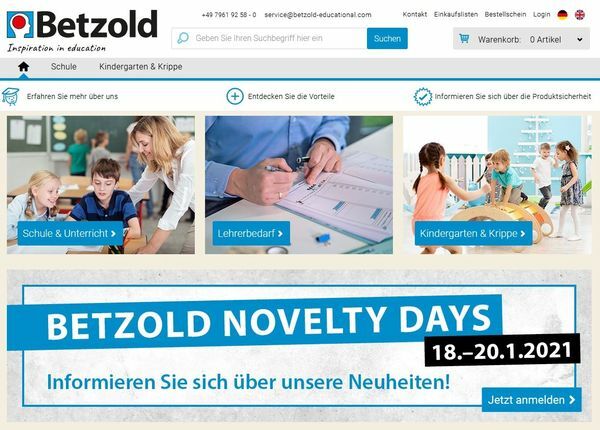 B2B-Onlineshop für Betzold von novomind