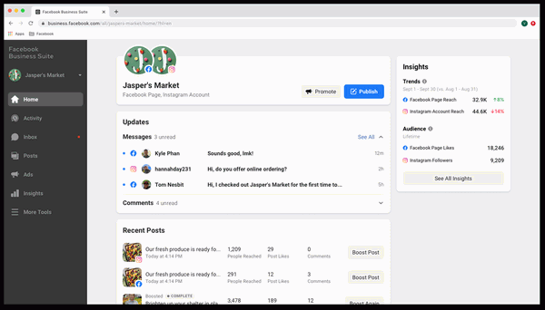 Facebook Business Suite