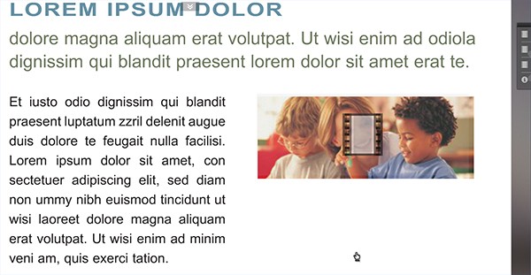 Hinweis auf ein Video mit einem Video-Icon direkt am Bild im ePaper