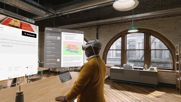 Apple Vision Pro mit visionOS