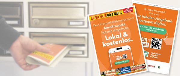 Titelseiten in den letzten Einkaufaktuell-Ausgabe durch Bonial