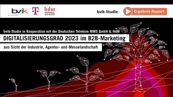Studie "Digitalisierungsgrad 2023 im B2B-Marketing" vom bvik