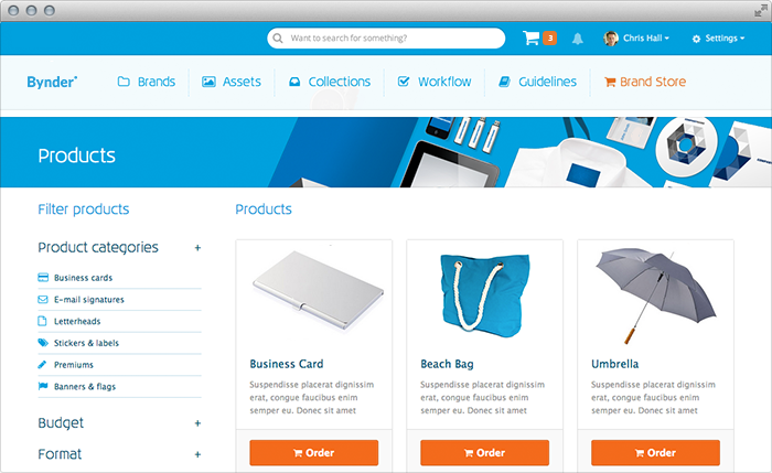 Brand Portal von Bynder