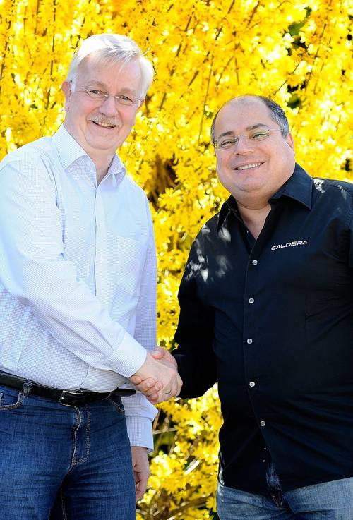 Joseph Mergui (rechts) von Caldera und Rainer Esters von Color Alliance