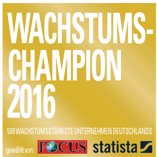 Contentserv wurde als Wachstumschampion 2016 augezeichnet