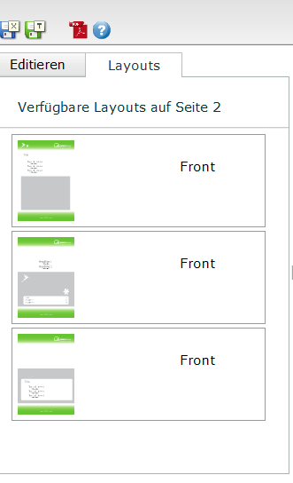 Layoutvarianten in ci-book