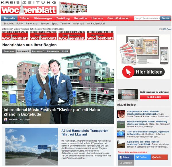 Relaunch des Kreiszeitung-Wochenblatt.de mit Gogol
