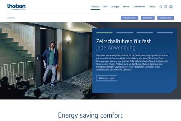 Website Relaunch der Theben AG