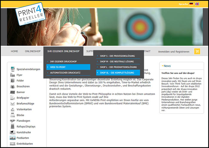 Webportal print4reseller