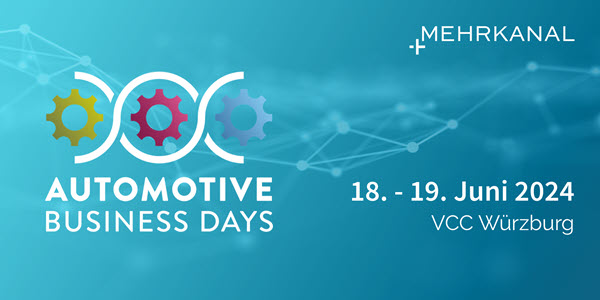 MEHRKANAL GmbH am 18. und 19. Juni 2024 auf den Automotive Business Days (ABD) in Würzburg