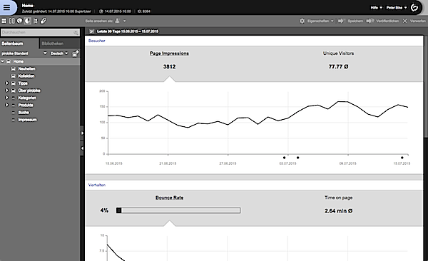 Performance View von der pirobase imperia gmbh