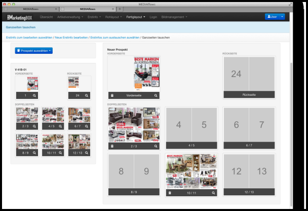 Marketingbox auf Basis von Six