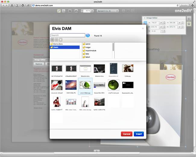 Elvis DAM und one2edit