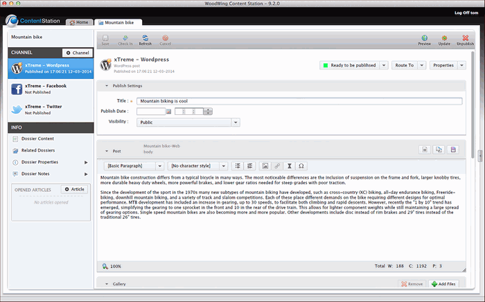 Wordpress in Woodwing Enterprise