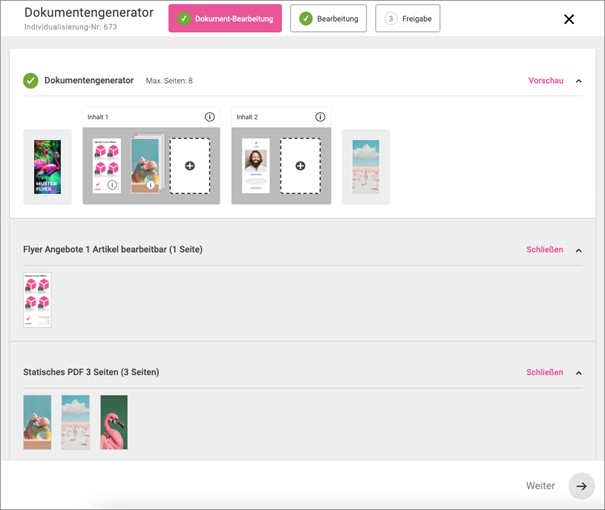 Der WUNDERHUB Dokumentengenerator