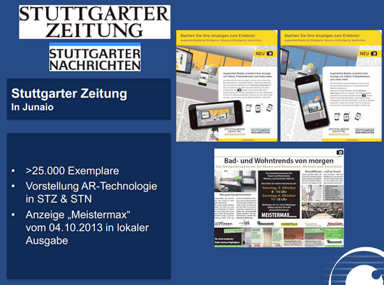 Augmented Reality bei der Stuttgarter Zeitung