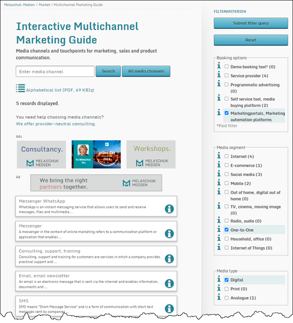 Use case personalised campaigns for an insurance company with the Multichannel Marketing Guide